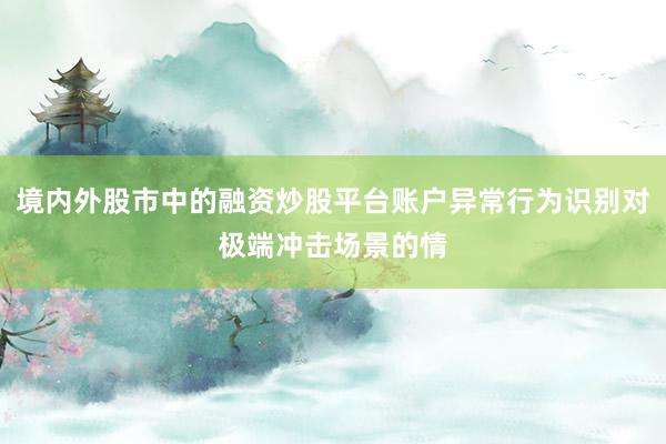 境内外股市中的融资炒股平台账户异常行为识别对极端冲击场景的情